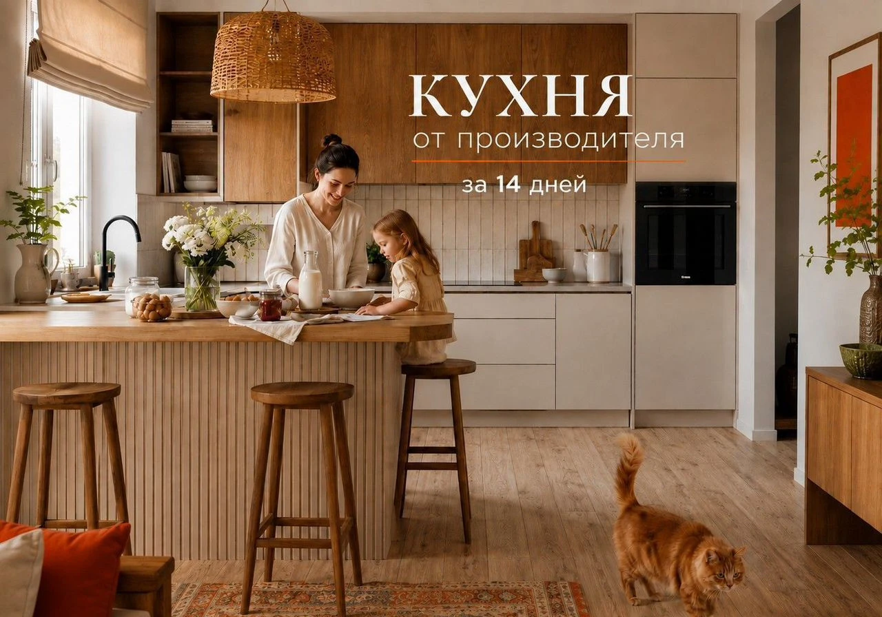 Кухни на заказ под ключ за 14 дней