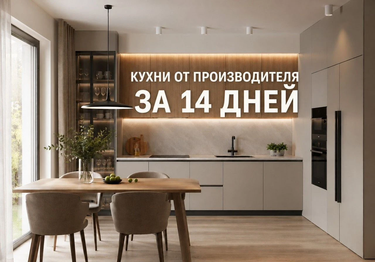 Кухни от производителя под заказ за 14 дней
